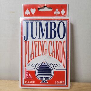 Jumbo Playing Cards Red - SEALED